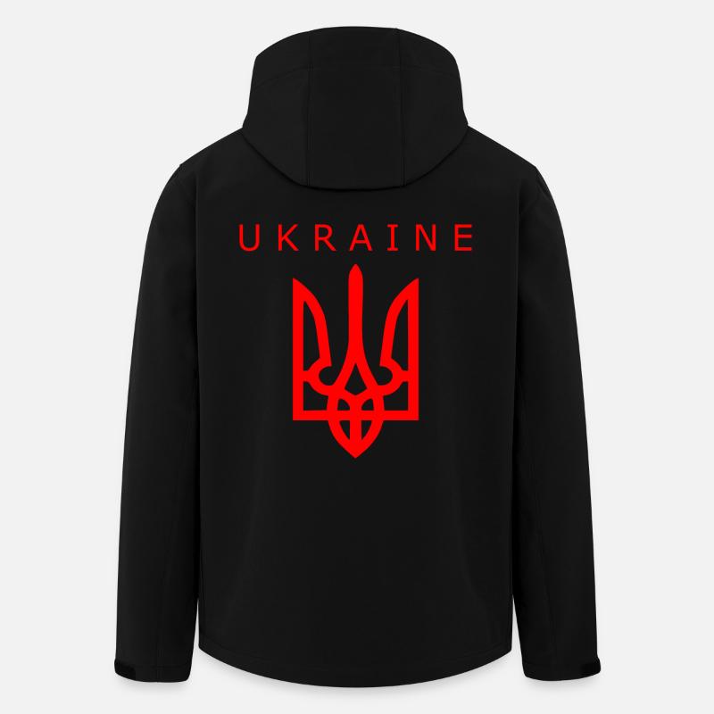 Ukraine - Recycelte Männer Softshell-Jacke von Stanley/Stella - Schwarz