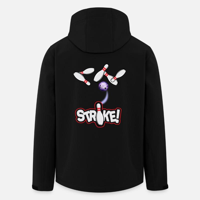 Bowling Strike - Veste softshell homme en polyester recyclé Stanley/Stella - noir