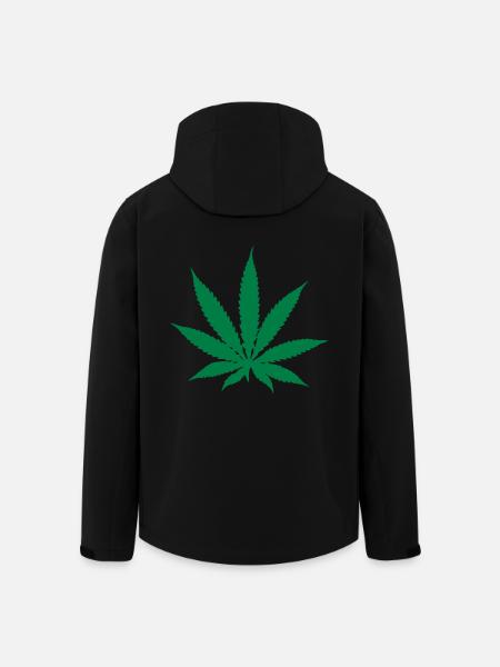 Cannabis - Hanf - Recycelte Männer Softshell-Jacke von Stanley/Stella - Schwarz