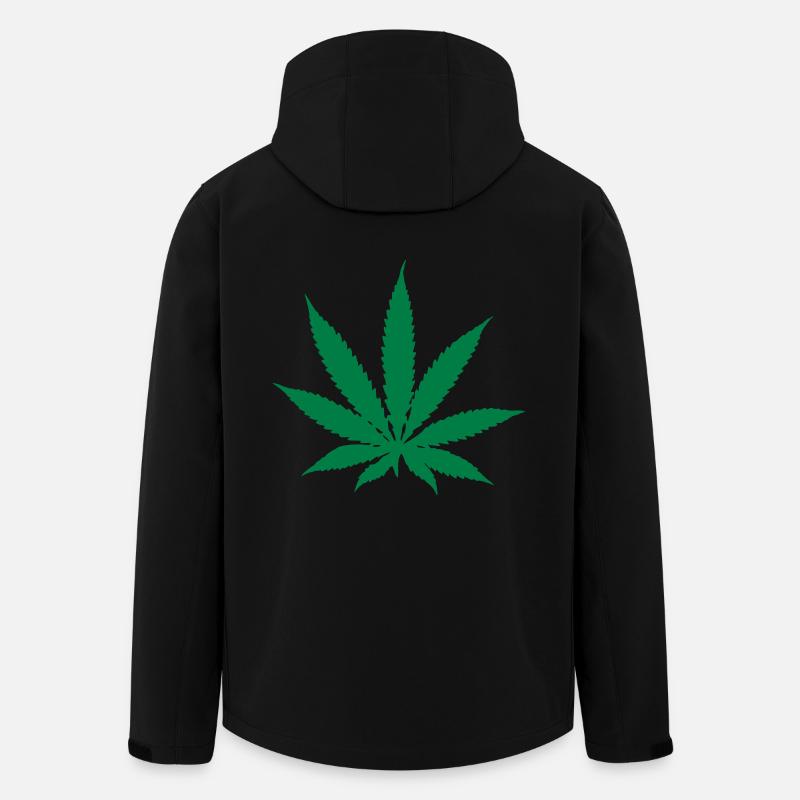 Marihuana - Pot - Men’s Recycled Softshell Jacket by Stanley/Stella - black