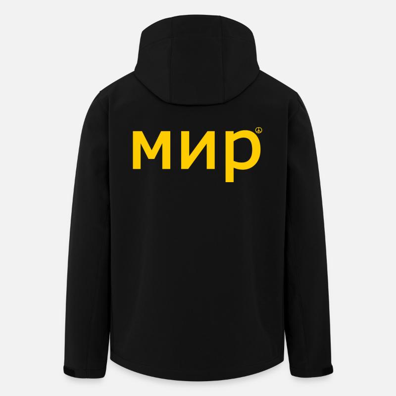 мир - Recycelte Männer Softshell-Jacke von Stanley/Stella - Schwarz