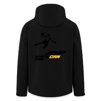 Basketball - Men’s Recycled Softshell Jacket by Stanley/Stella - black - Back - AI Model Male 185 light (185cm)