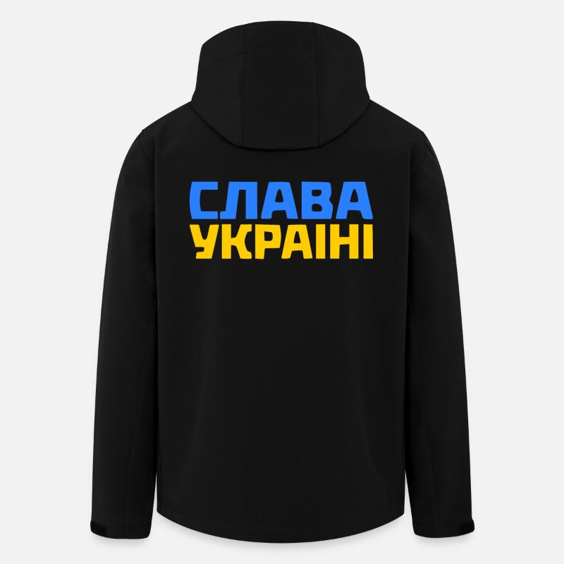 Slava ukraini - Recycelte Männer Softshell-Jacke von Stanley/Stella - Schwarz
