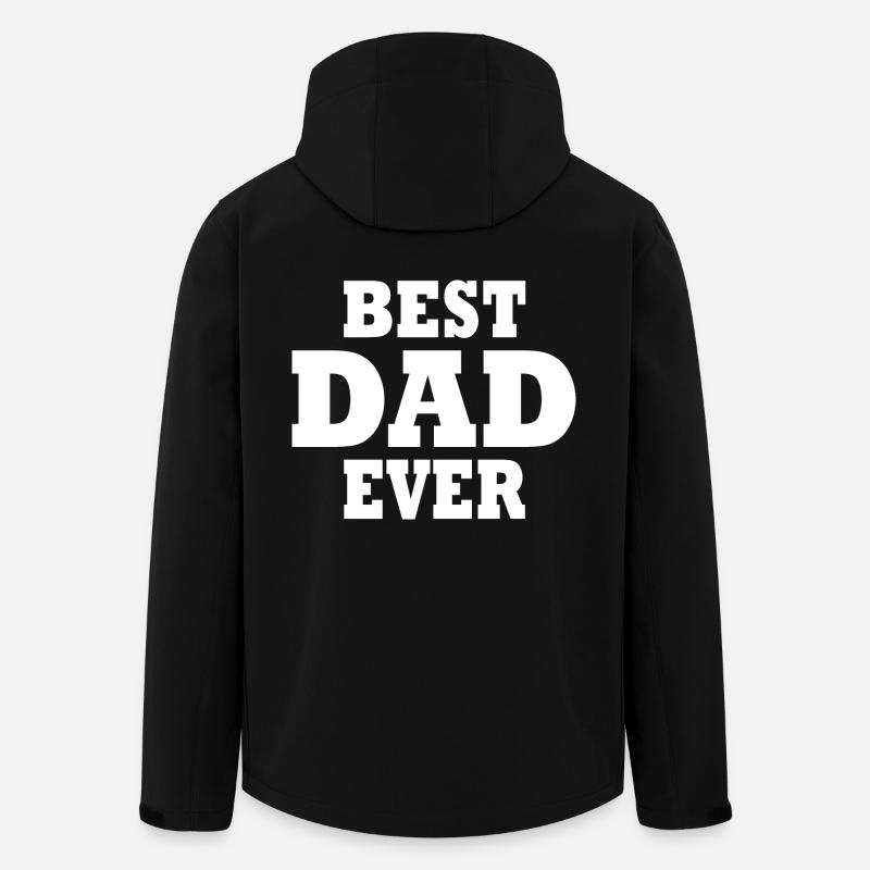 Best dad ever - Veste softshell homme en polyester recyclé Stanley/Stella - noir