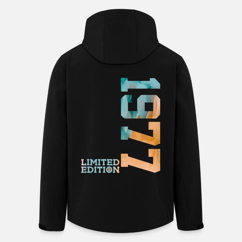 49E ANNIVERSAIRE ÉDITION LIMITÉE 1977 - Veste softshell homme en polyester recyclé Stanley/Stella - noir