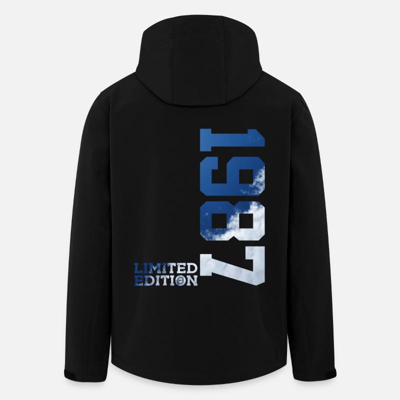 ÉDITION LIMITÉE 39E ANNIVERSAIRE 1987 - Veste softshell homme en polyester recyclé Stanley/Stella - noir