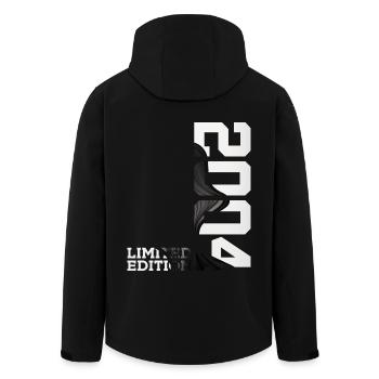 LIMITED EDITION 2004 22ND BIRTHDAY - Men’s Recycled Softshell Jacket by Stanley/Stella - black - Back - AI Model Male 185 light (185cm)