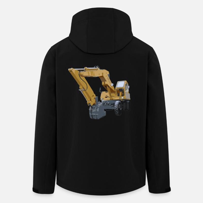 Old excavator - Men’s Recycled Softshell Jacket by Stanley/Stella - black