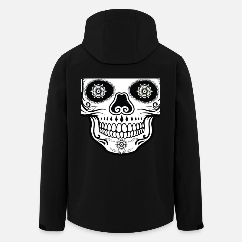 Mexican skull mouthguard - Men’s Recycled Softshell Jacket by Stanley/Stella - black