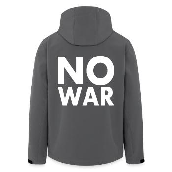 No war - Veste softshell homme en polyester recyclé Stanley/Stella - noir - Dos - AI Model Male 185 light (185cm)