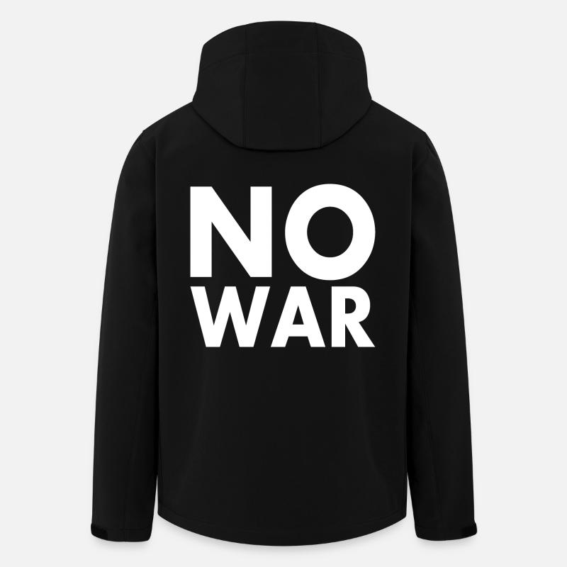 No war - Recycelte Männer Softshell-Jacke von Stanley/Stella - Schwarz
