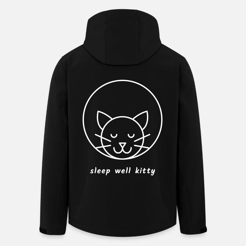 Dors bien minou - Veste softshell homme en polyester recyclé Stanley/Stella - noir