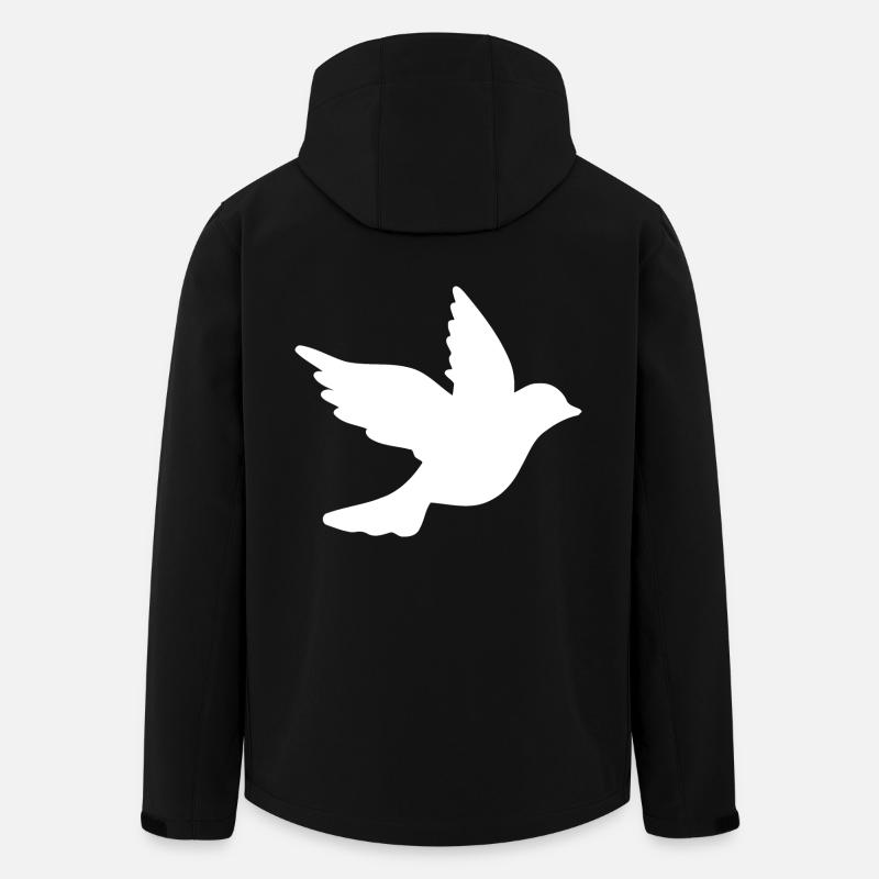 Frieden taube - Recycelte Männer Softshell-Jacke von Stanley/Stella - Schwarz