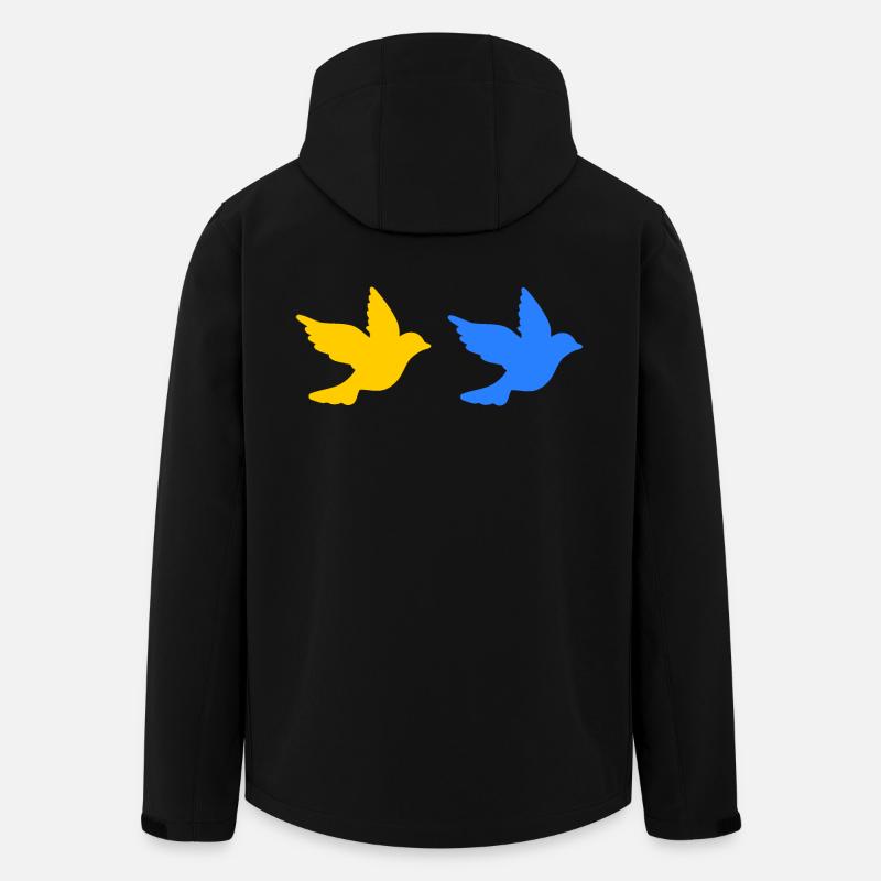 Ukraine - Veste softshell homme en polyester recyclé Stanley/Stella - noir