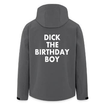 Dick the birthday boy - Recycelte Männer Softshell-Jacke von Stanley/Stella - Anthrazit - Hinten - AI Model Male 185 light (185cm)