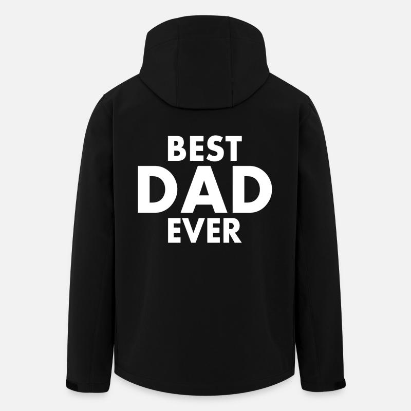 Best dad ever - Men’s Recycled Softshell Jacket by Stanley/Stella - black