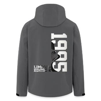ÉDITION LIMITÉE 31E ANNIVERSAIRE 1995 - Veste softshell homme en polyester recyclé Stanley/Stella - noir - Dos - AI Model Male 185 light (185cm)