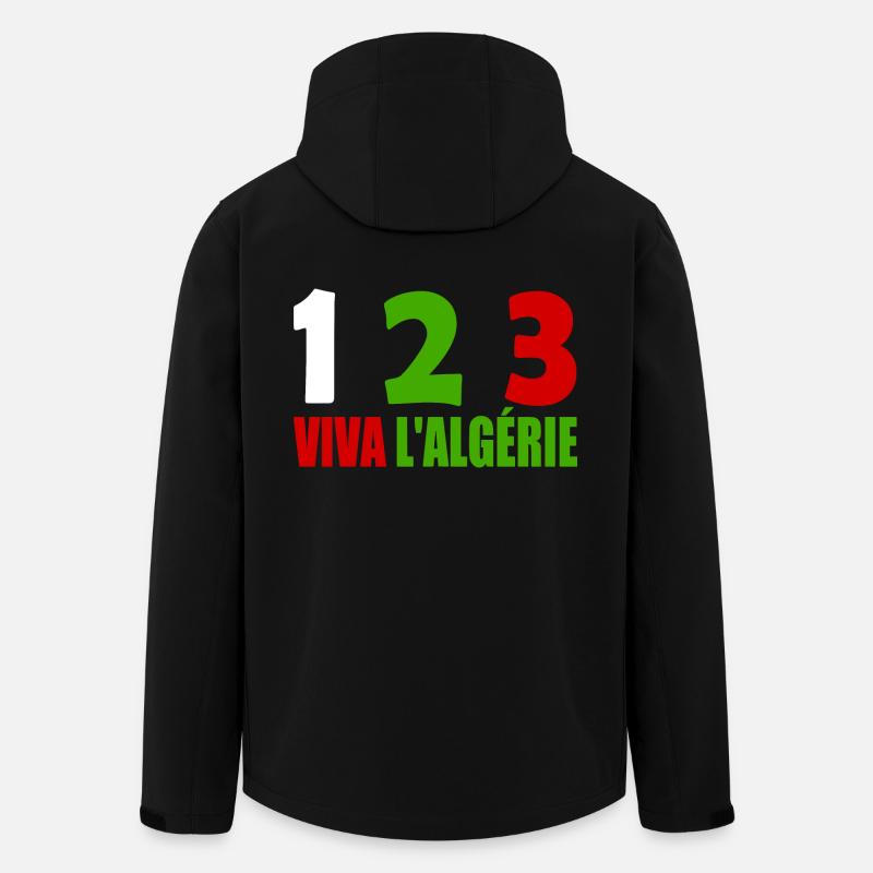 Algerien - Recycelte Männer Softshell-Jacke von Stanley/Stella - Schwarz