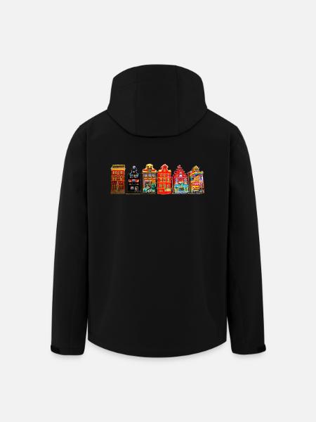 hot spot Amsterdam - Recycelte Männer Softshell-Jacke von Stanley/Stella - Schwarz