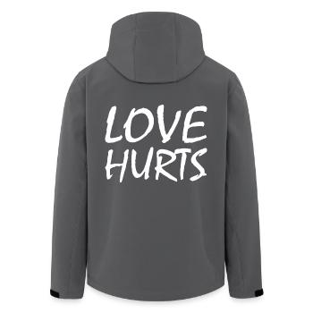 Love hurts - Veste softshell homme en polyester recyclé Stanley/Stella - charbon - Dos - AI Model Male 185 light (185cm)