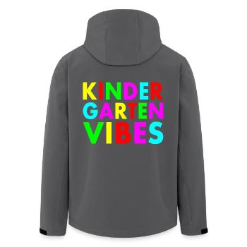kindergarten vibes - Veste softshell homme en polyester recyclé Stanley/Stella - noir - Dos - AI Model Male 185 light (185cm)