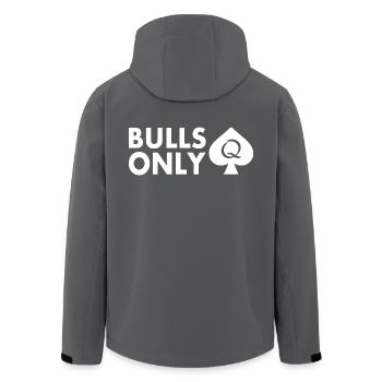 Bulls only - Recycelte Männer Softshell-Jacke von Stanley/Stella - Schwarz - Hinten - AI Model Male 185 light (185cm)