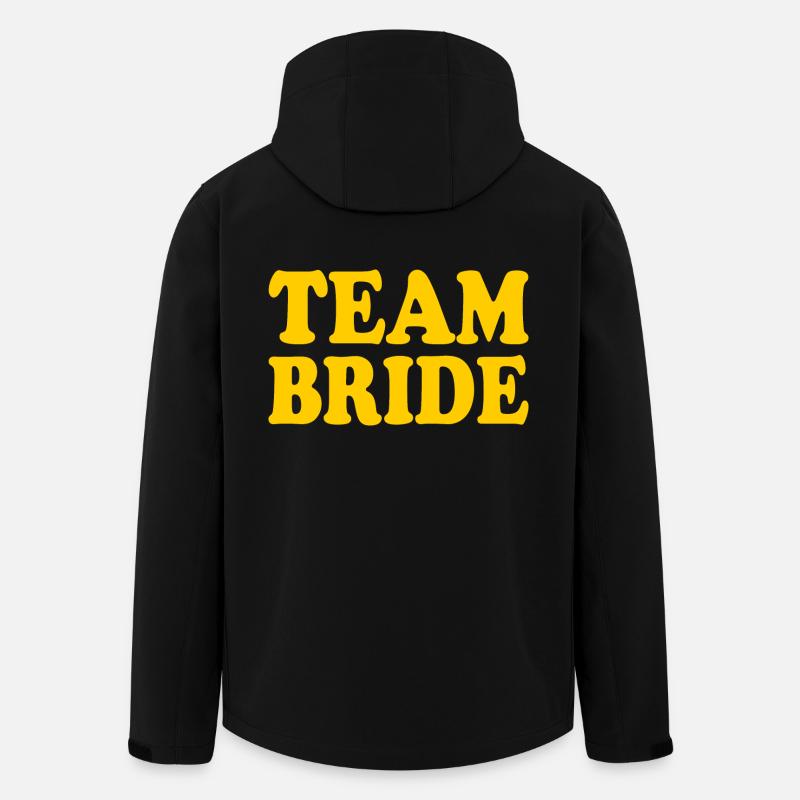 Team bride - Recycelte Männer Softshell-Jacke von Stanley/Stella - Schwarz