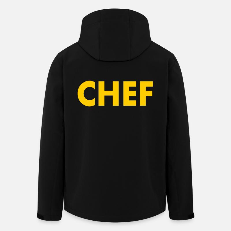 Chef - Veste softshell homme en polyester recyclé Stanley/Stella - noir