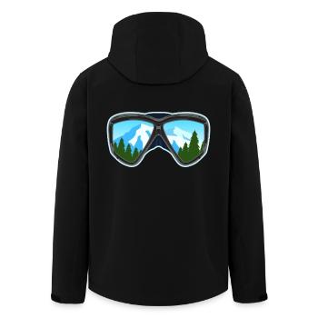 Ski and Snowboard Googles Skier Snowboarder Cadeau - Veste softshell homme en polyester recyclé Stanley/Stella - noir - Dos - AI Model Male 185 light (185cm)