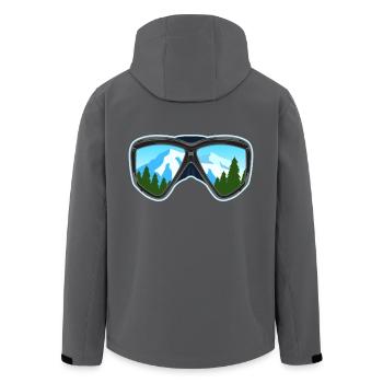 Ski und Snowboard Googles Skier Snowboarder Geschenk - Recycelte Männer Softshell-Jacke von Stanley/Stella - Anthrazit - Hinten - AI Model Male 185 light (185cm)