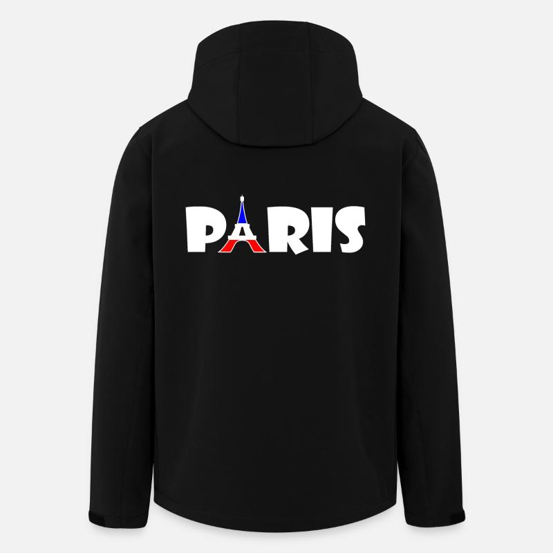 Paris - Veste softshell homme en polyester recyclé Stanley/Stella - noir