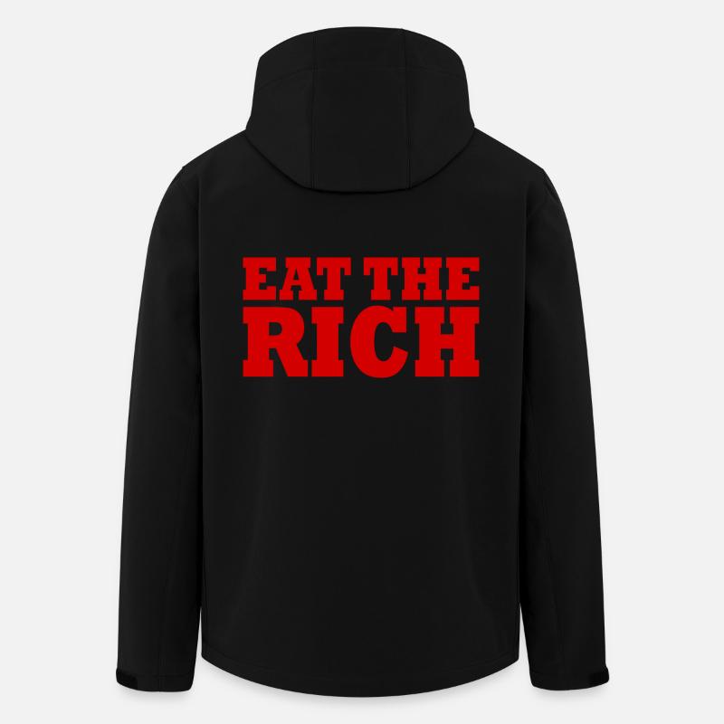 Eat the rich - Recycelte Männer Softshell-Jacke von Stanley/Stella - Schwarz