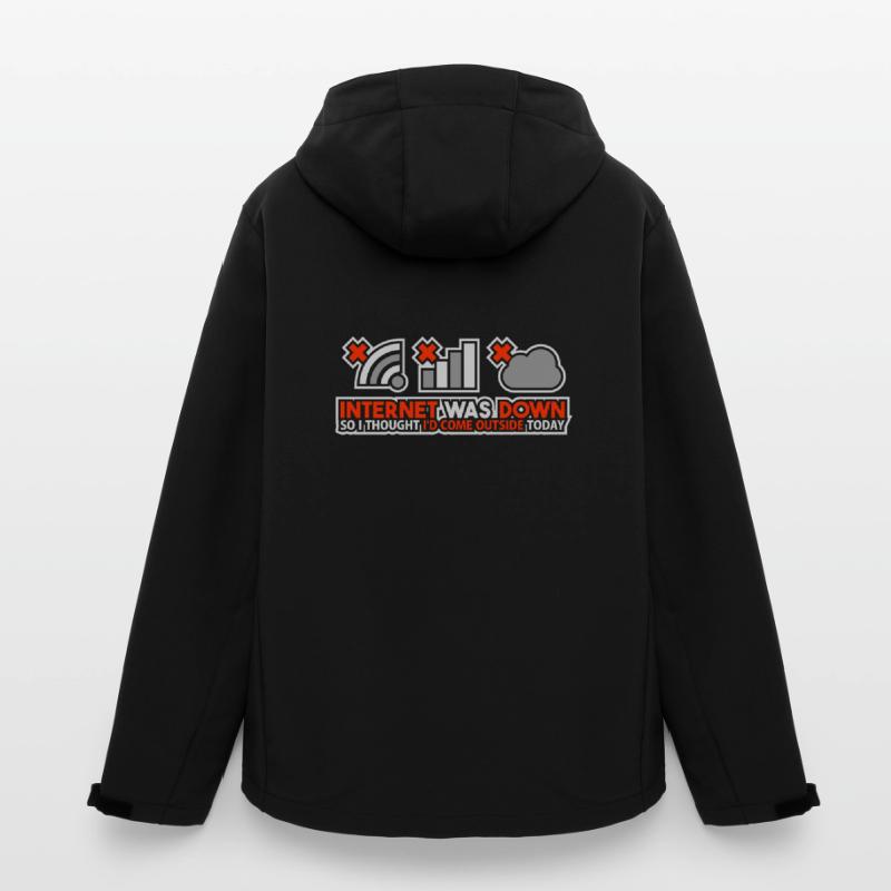 Internet Was Down - Offline Programmierer Computer Recycelte Männer Softshell-Jacke von Stanley/Stella