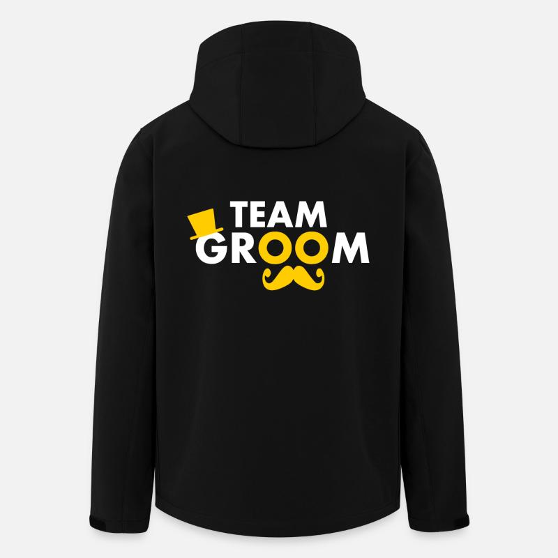 Team groom - Men’s Recycled Softshell Jacket by Stanley/Stella - black