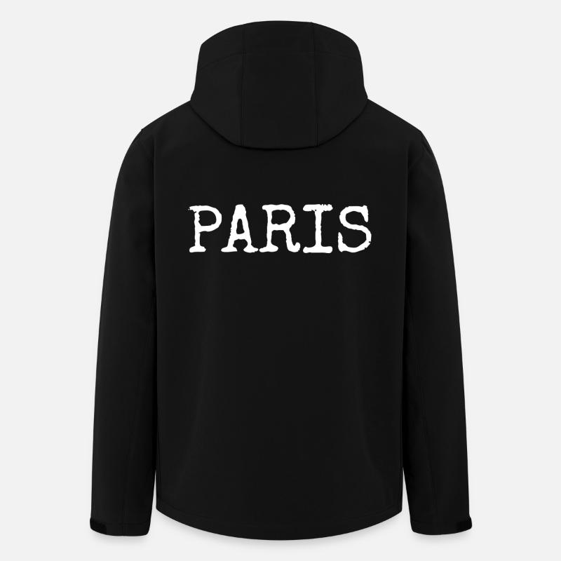Paris - Veste softshell homme en polyester recyclé Stanley/Stella - noir