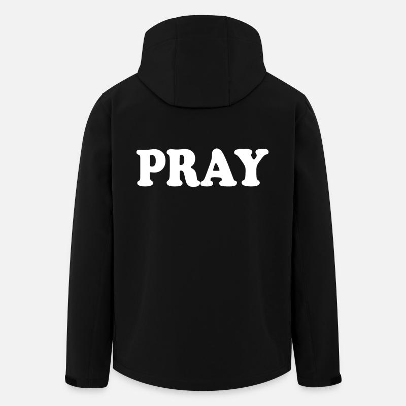 Pray - Men’s Recycled Softshell Jacket by Stanley/Stella - black