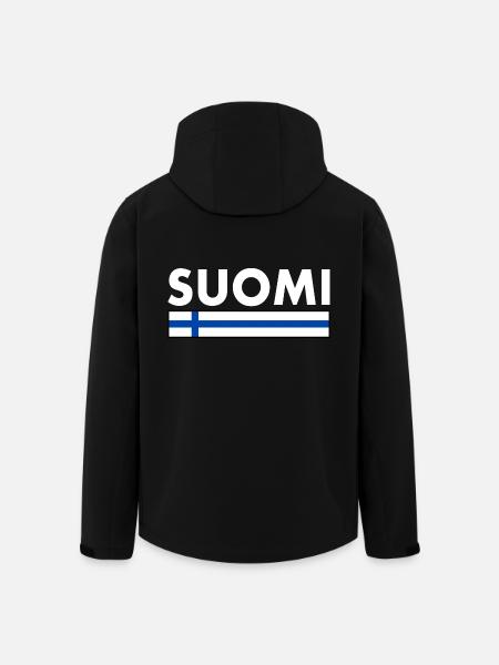 Suomi - Men’s Recycled Softshell Jacket by Stanley/Stella - black