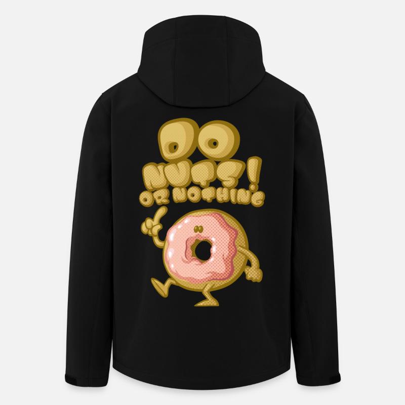 Do nuts - Veste softshell homme en polyester recyclé Stanley/Stella - noir