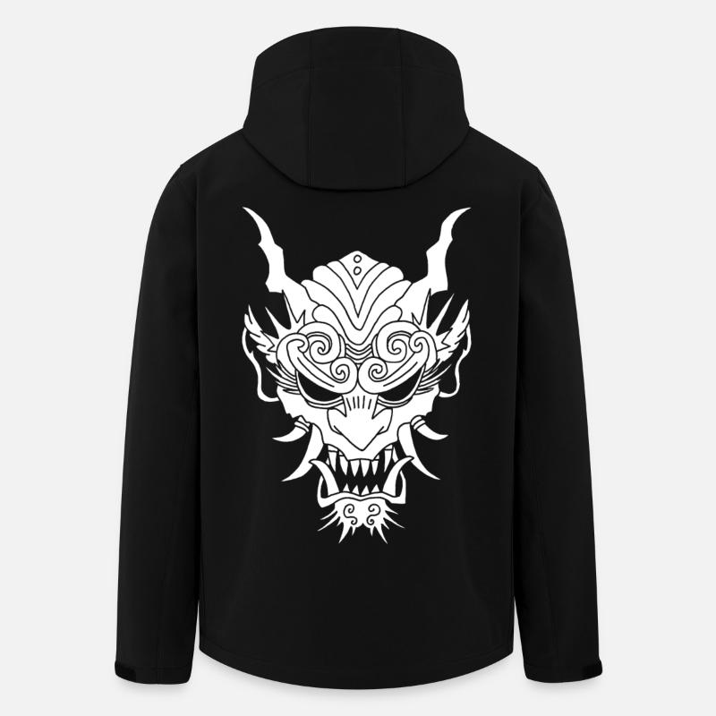 white gothic demon - Men’s Recycled Softshell Jacket by Stanley/Stella - black