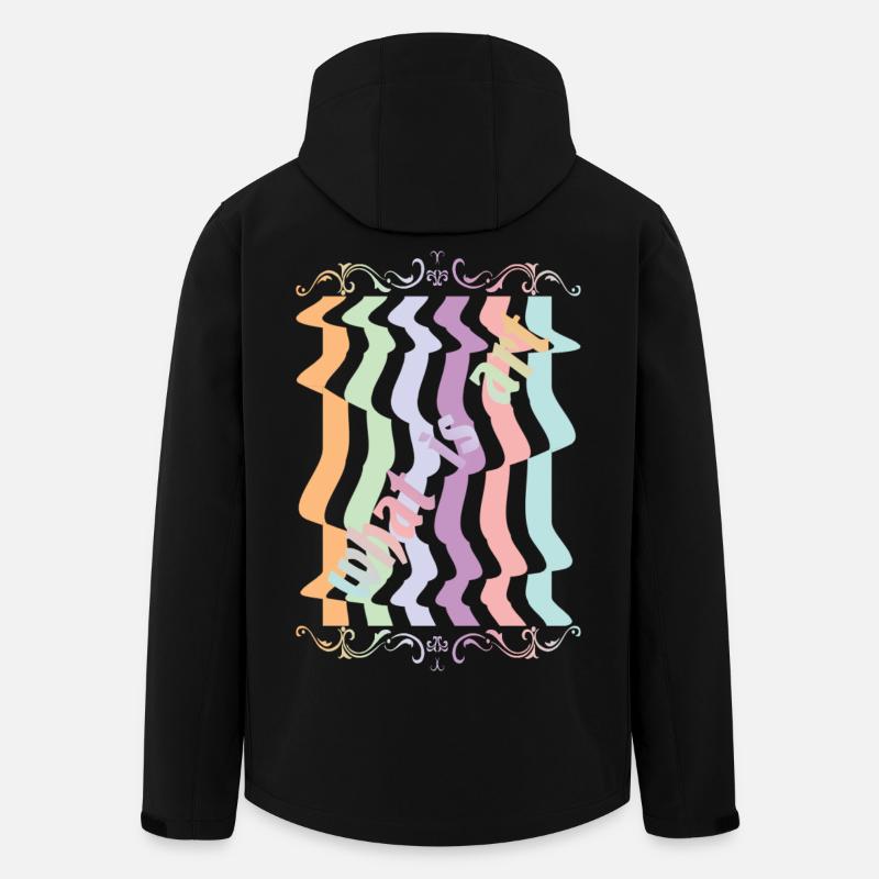 Abstrakte Kunst - Recycelte Männer Softshell-Jacke von Stanley/Stella - Schwarz