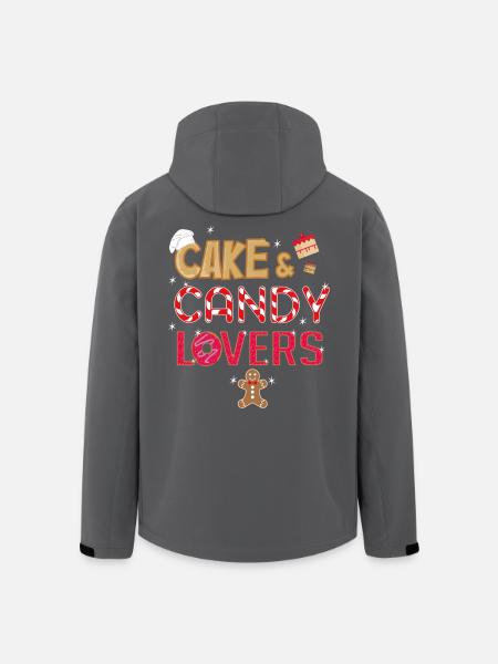 Cake & Candy Lovers T-Shirt - Men’s Recycled Softshell Jacket by Stanley/Stella - black