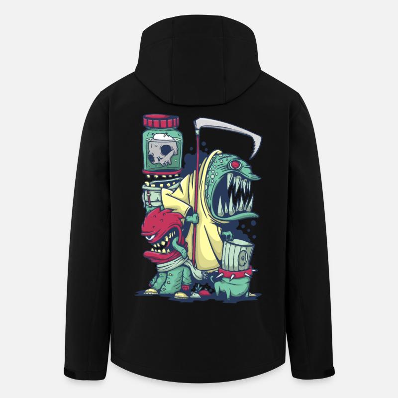 Monsters - Men’s Recycled Softshell Jacket by Stanley/Stella - black