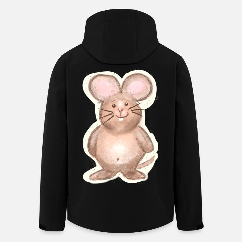 Maus - Recycelte Männer Softshell-Jacke von Stanley/Stella - Schwarz