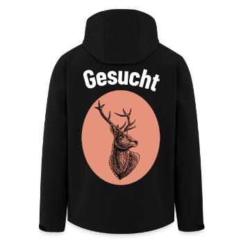 Amateurs de chasse - Veste softshell homme en polyester recyclé Stanley/Stella - noir - Dos - AI Model Male 185 light (185cm)