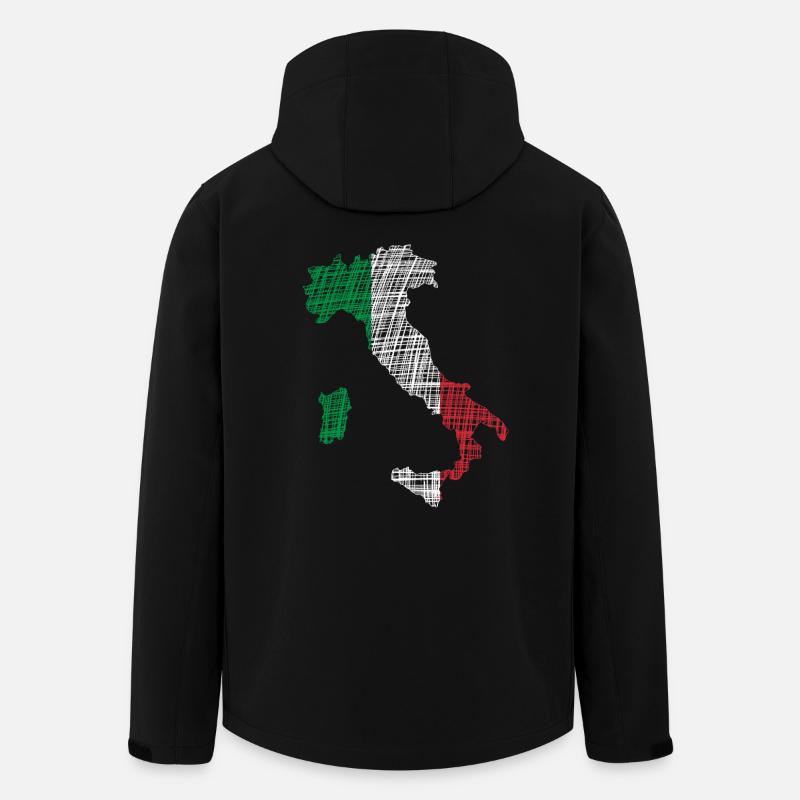 Italien - Recycelte Männer Softshell-Jacke von Stanley/Stella - Schwarz