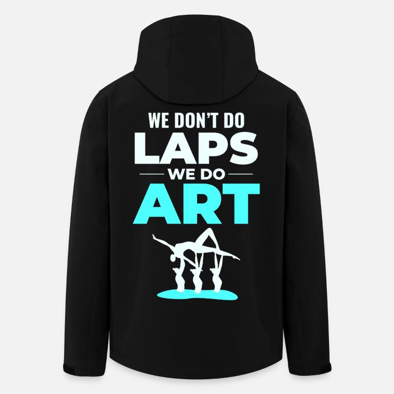 Dance Acrobat Illustration Synchronized Swimming - Men’s Recycled Softshell Jacket by Stanley/Stella - black