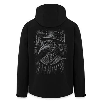 Conception de portrait de médecin de la peste mystique - Veste softshell homme en polyester recyclé Stanley/Stella - noir - Dos - AI Model Male 185 light (185cm)