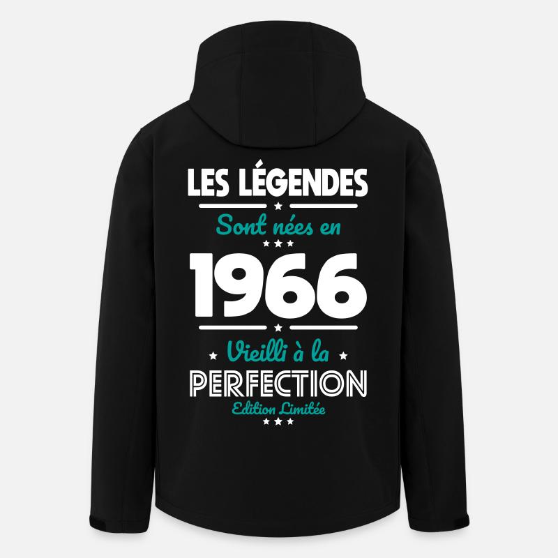 1966 – Legends – Perfekt gereift - Recycelte Männer Softshell-Jacke von Stanley/Stella - Schwarz