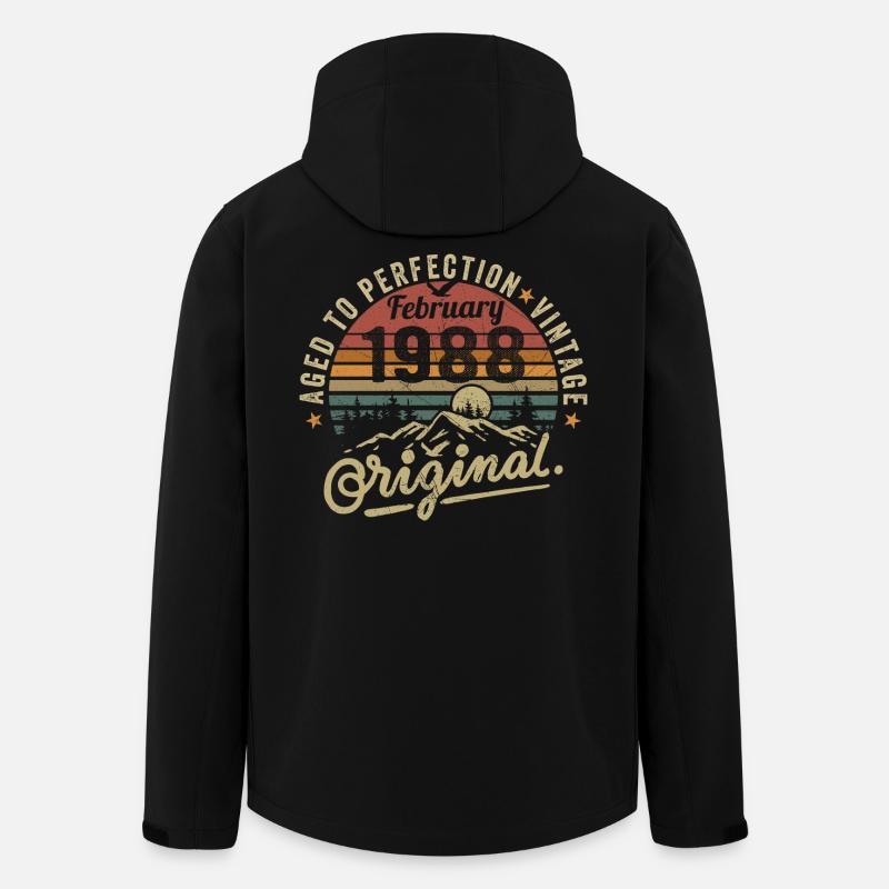 Février 1988 - Veste softshell homme en polyester recyclé Stanley/Stella - noir