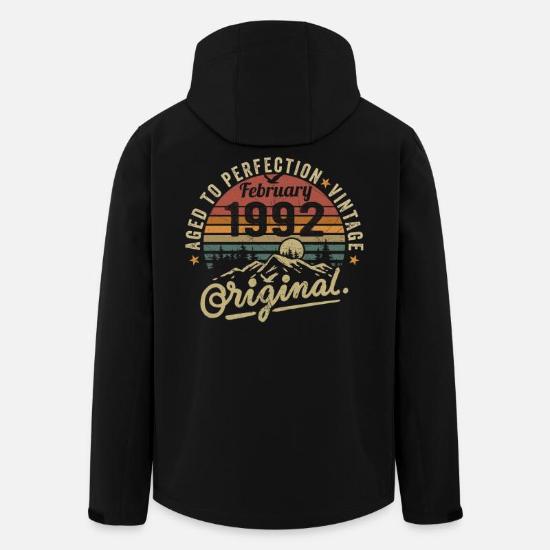 Février 1992 - Veste softshell homme en polyester recyclé Stanley/Stella - noir